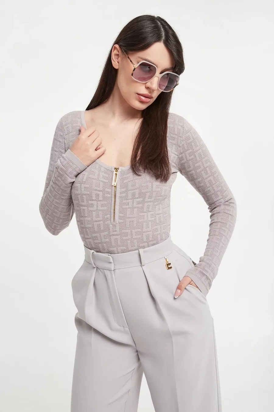 obrazek 1 Body damskie ażurowe ELISABETTA FRANCHI Elisabetta Franchi