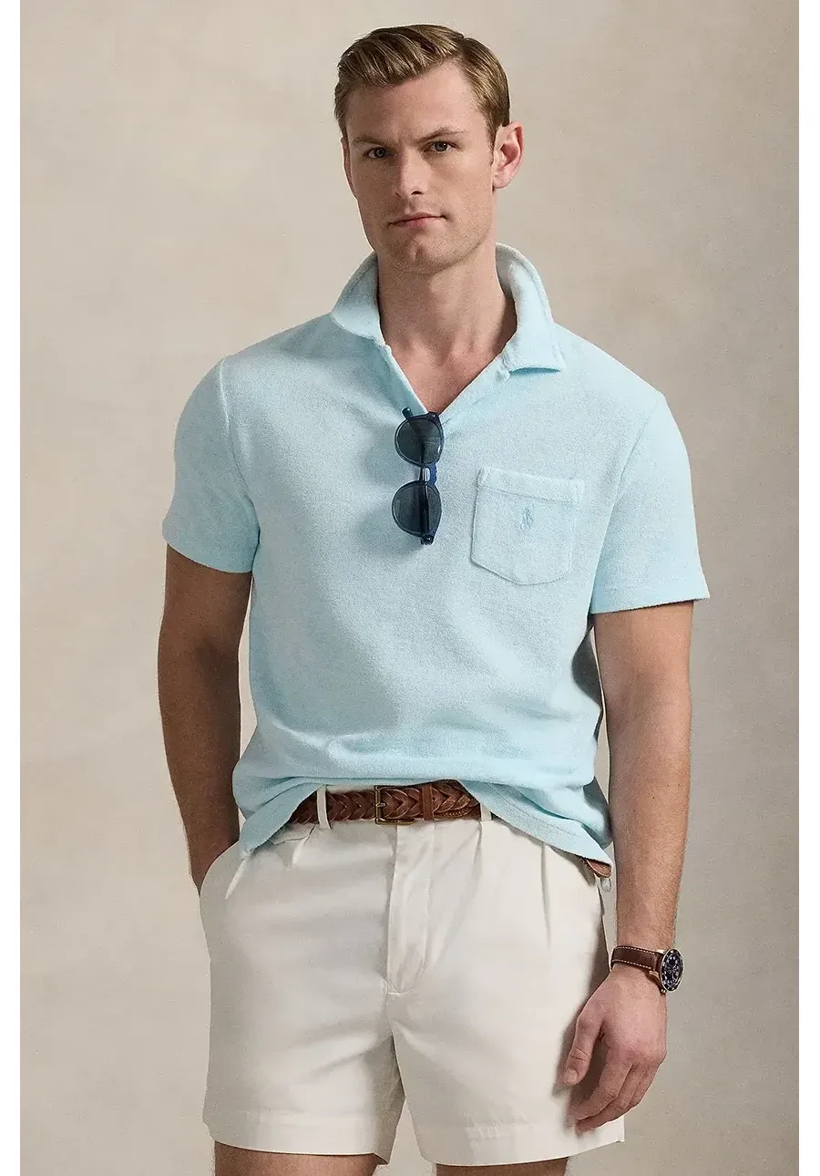 obrazek 1 Polo Ralph Lauren polo bawełniane Polo Shirt męska kolor niebieski gładki 710965382