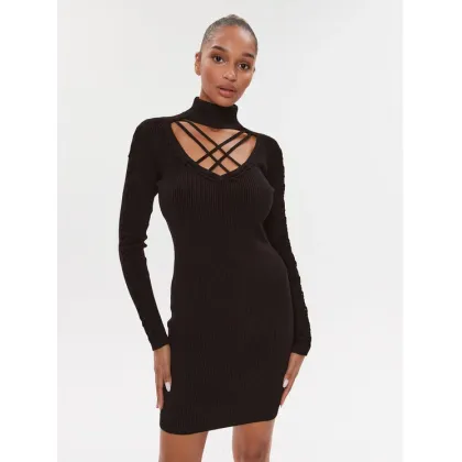 Zdjęcie Guess Sukienka dzianinowa W3BK0W Z2YJ2 Czarny Slim Fit