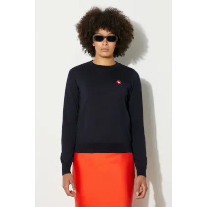 Zdjęcie Wood Wood sweter wełniany Lyn damski kolor bordowy lekki 10001006.4142-NAVY