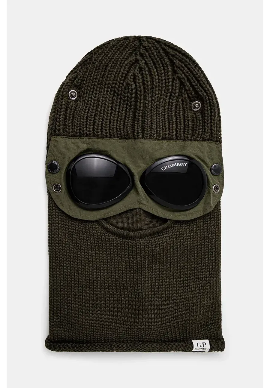 obrazek 1 C.P. Company kominiarka wełniana Ski Mask kolor zielony 17CMAC301A005509A