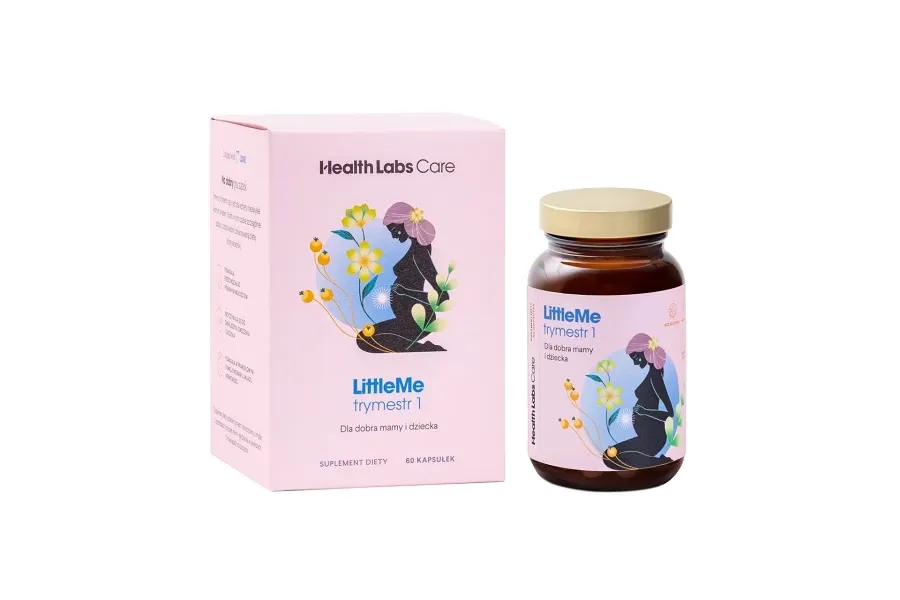 obrazek 1 Health Labs Care Little Me, Trymestr 1, Suplement diety dla kobiet w 1. trymestrze ciąży i planujących ciążę, Kapsułki
