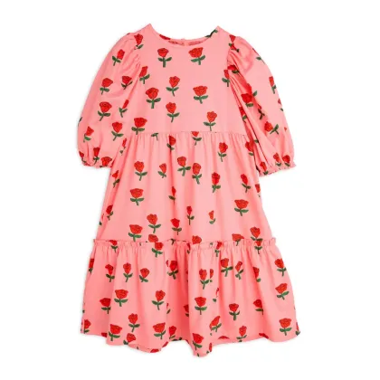 Zdjęcie MINI RODINI Sukienka codzienna Roses 2515010528 Różowy Regular Fit