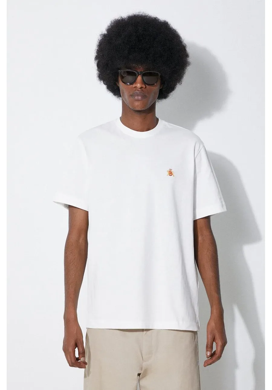 obrazek 1 Baracuta t-shirt bawełniany Logo męski kolor biały gładki BRTEE0015