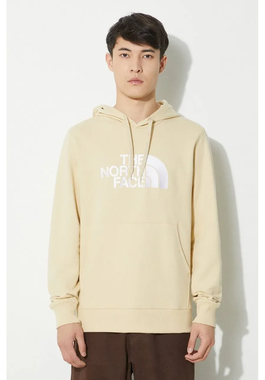 obrazek 1 The North Face bluza bawełniana M Light Drew Peak Pullover Hoodie męska kolor beżowy z kapturem z nadrukiem NF00A0TE8D61