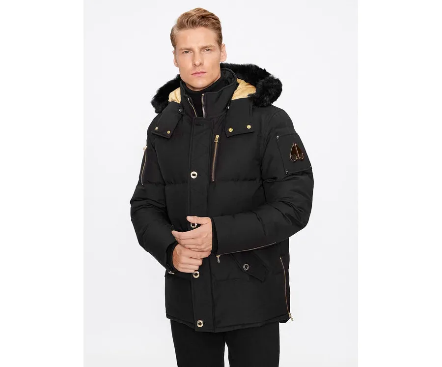 obrazek 1 Moose Knuckles Kurtka puchowa Gold 3Q Jacket Sharling M32MJ128GS Czarny Regular Fit