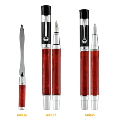 Zdjęcie Czerwony zestaw do pisania - 3 elementy