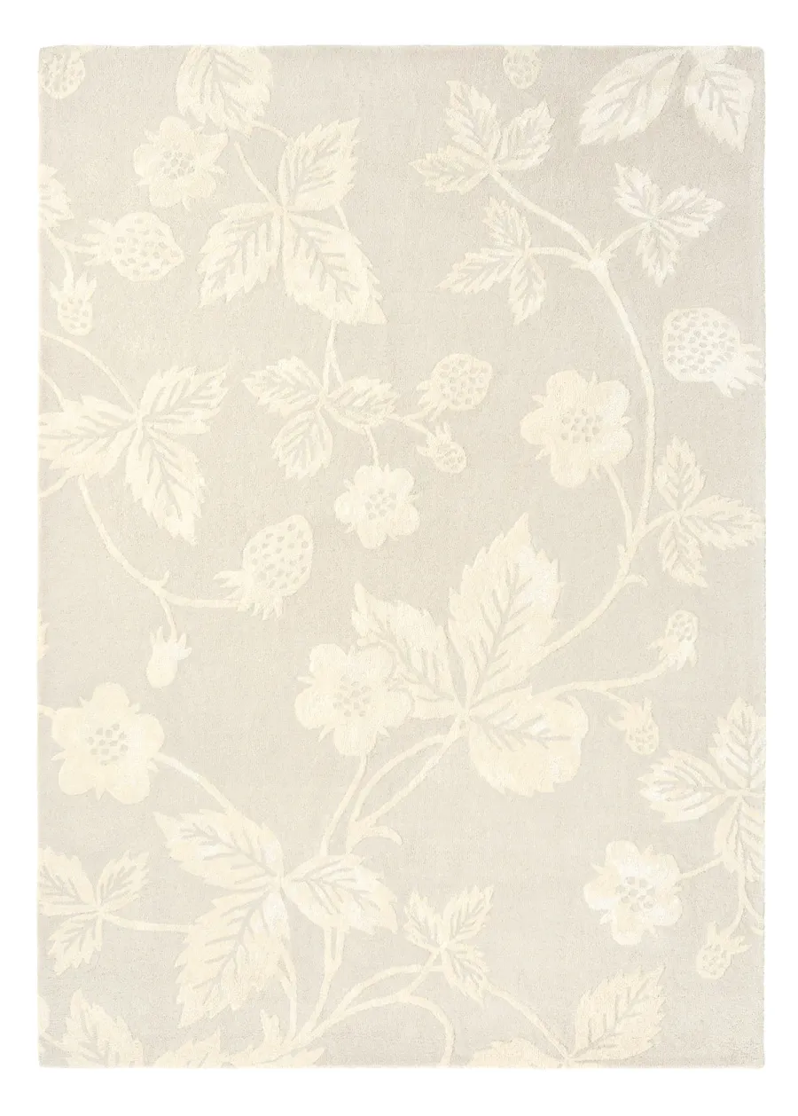 obrazek 1 Subtelny beżowy dywan w kwiaty - WILD STRAWBERY TONAL 38201