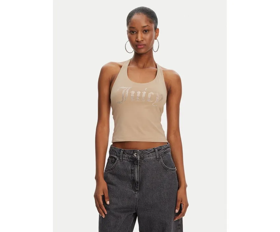obrazek 1 Juicy Couture Top Tied JCWCT125306 Beżowy Slim Fit