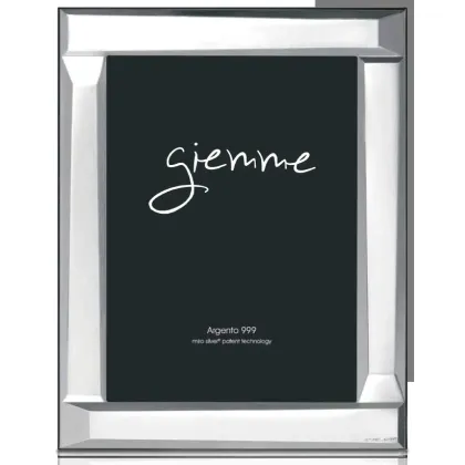 Picture Stylish silver photo frame 9x13 cm with an original design