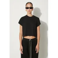 Zdjęcie Rick Owens t-shirt bawełniany Cropped Small Level T damski kolor czarny DS02D2207.RN