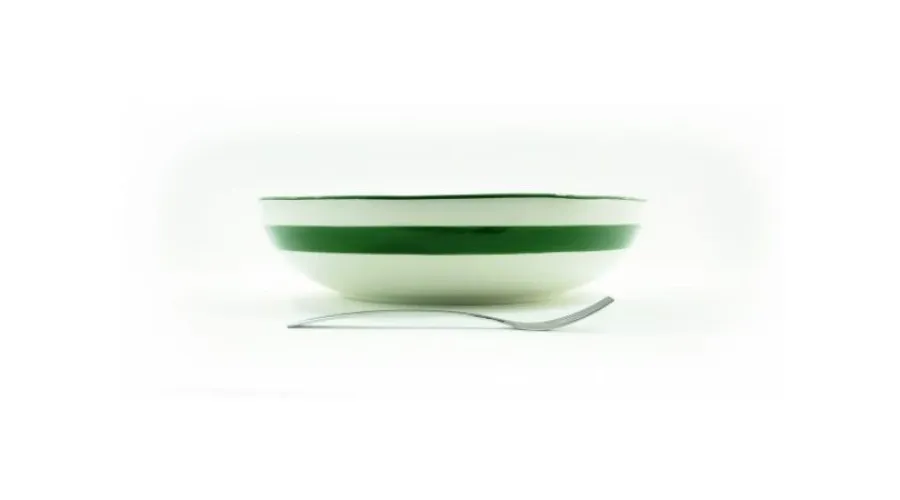 obrazek 3 Ceramiczna 33 centymetrowa ręcznie malowana miska na sałatki lub makaron - Le Ceramiche