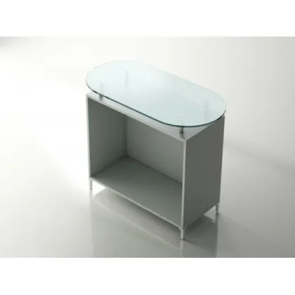 Zdjęcie Wyjątkowy szklany owalny blat lady