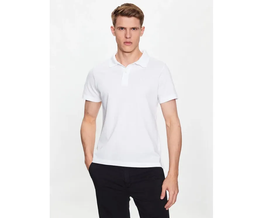 obrazek 1 Trussardi Polo Emboidered 52T00712 Biały Regular Fit