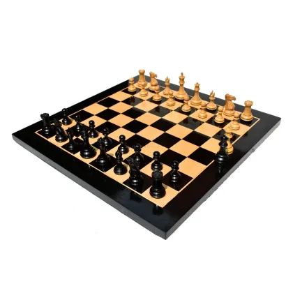 Zdjęcie Prestiżowa plansza z ręcznie polerowanymi figurami do szachów - The Chess Empire