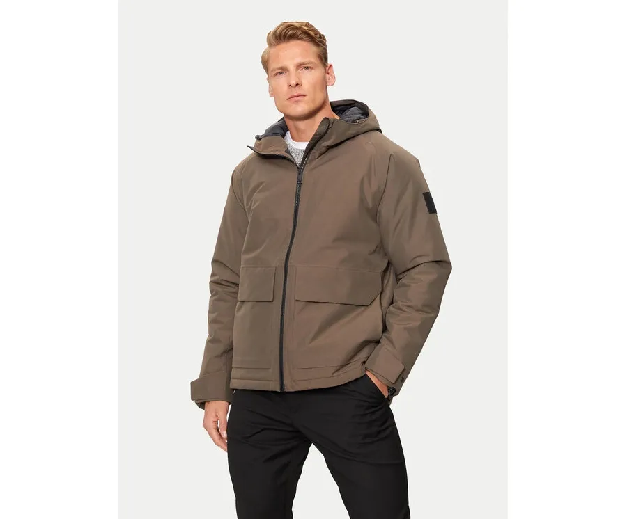 obrazek 1 Jack Wolfskin Kurtka przeciwdeszczowa Tempeltor A60205 Brązowy Regular Fit