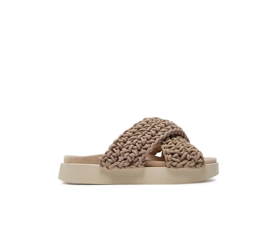 obrazek 1 Inuikii Klapki Woven 70104-105 Brązowy