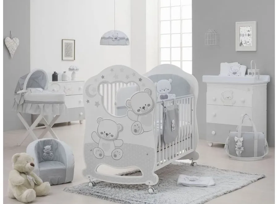 obrazek 2 Luksusowe łóżeczko dla niemowlaka z drewna bukowego - Italbaby