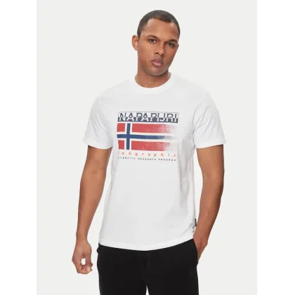 Zdjęcie Napapijri T-Shirt S-Kreis NP0A4HQR Biały Regular Fit