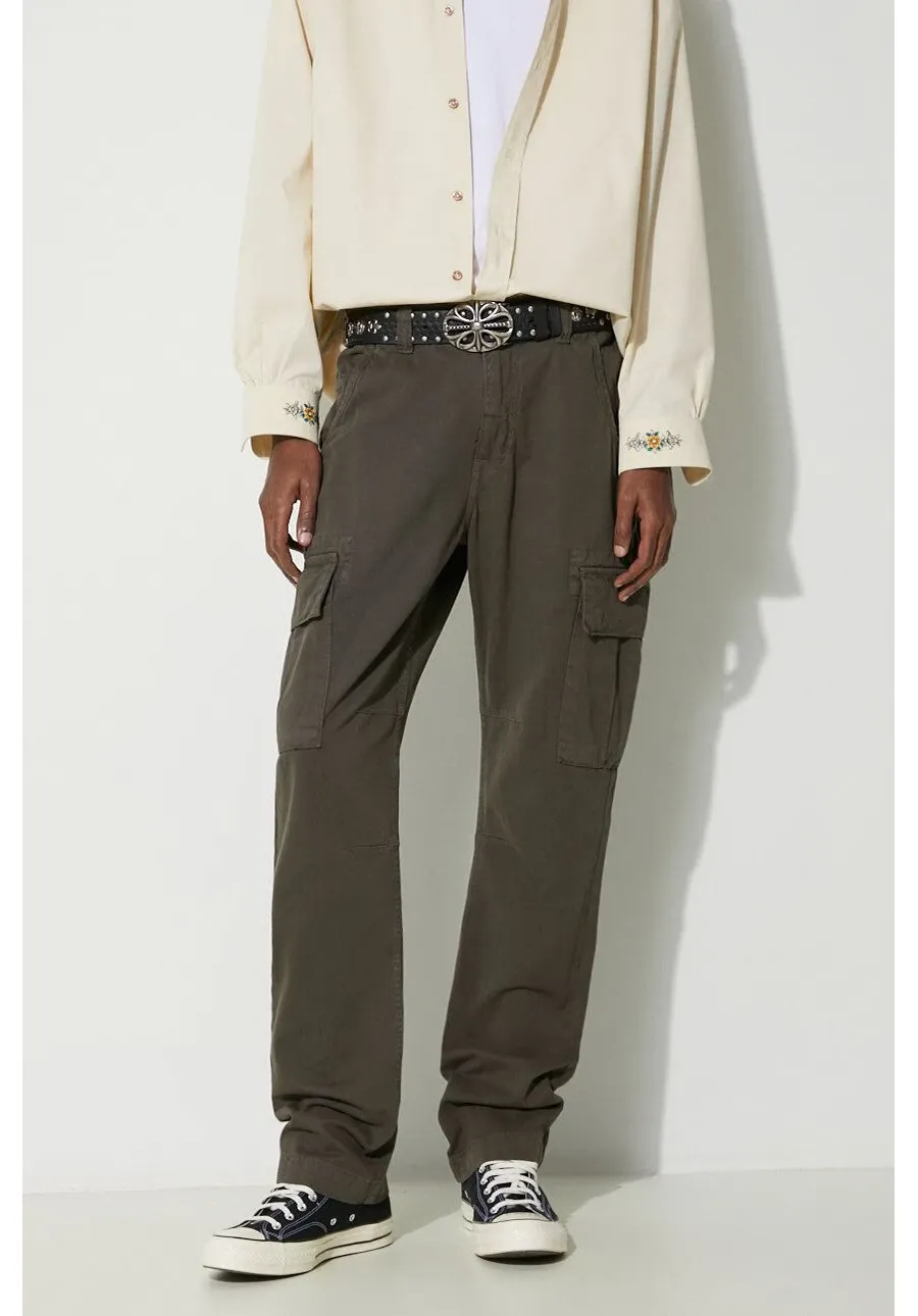 obrazek 1 Alpha Industries spodnie bawełniane Agent Pant kolor zielony w fasonie cargo 158205