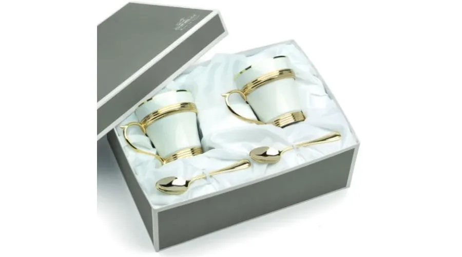 obrazek 3 Stylowy komplet 2 filiżanek porcelanowych do herbaty