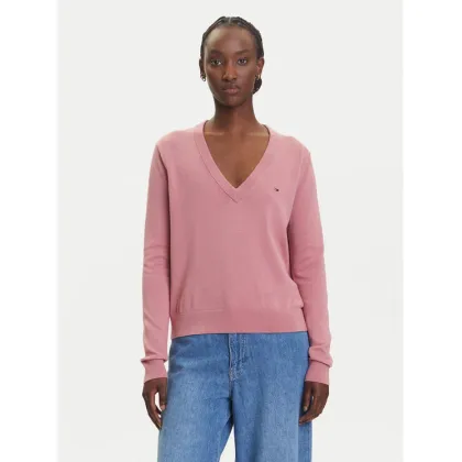Zdjęcie Tommy Jeans Sweter Essential DW0DW19888 Różowy Regular Fit