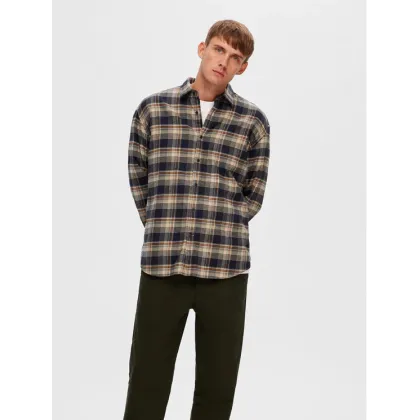 Zdjęcie Selected Homme Koszula 16090884 Beżowy Loose Fit