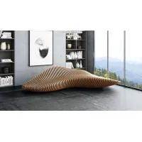 Zdjęcie Orginalna ławka do poczekalni ze sklejki