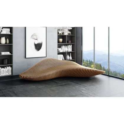 Zdjęcie Orginalna ławka do poczekalni ze sklejki