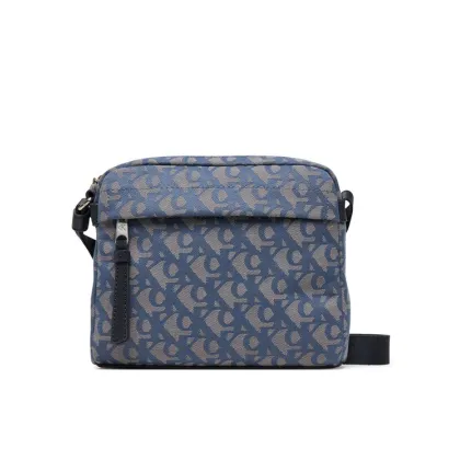 Zdjęcie Calvin Klein Saszetka Slouched Monogram Mini Zip Fligh LV04G3175G Błękitny