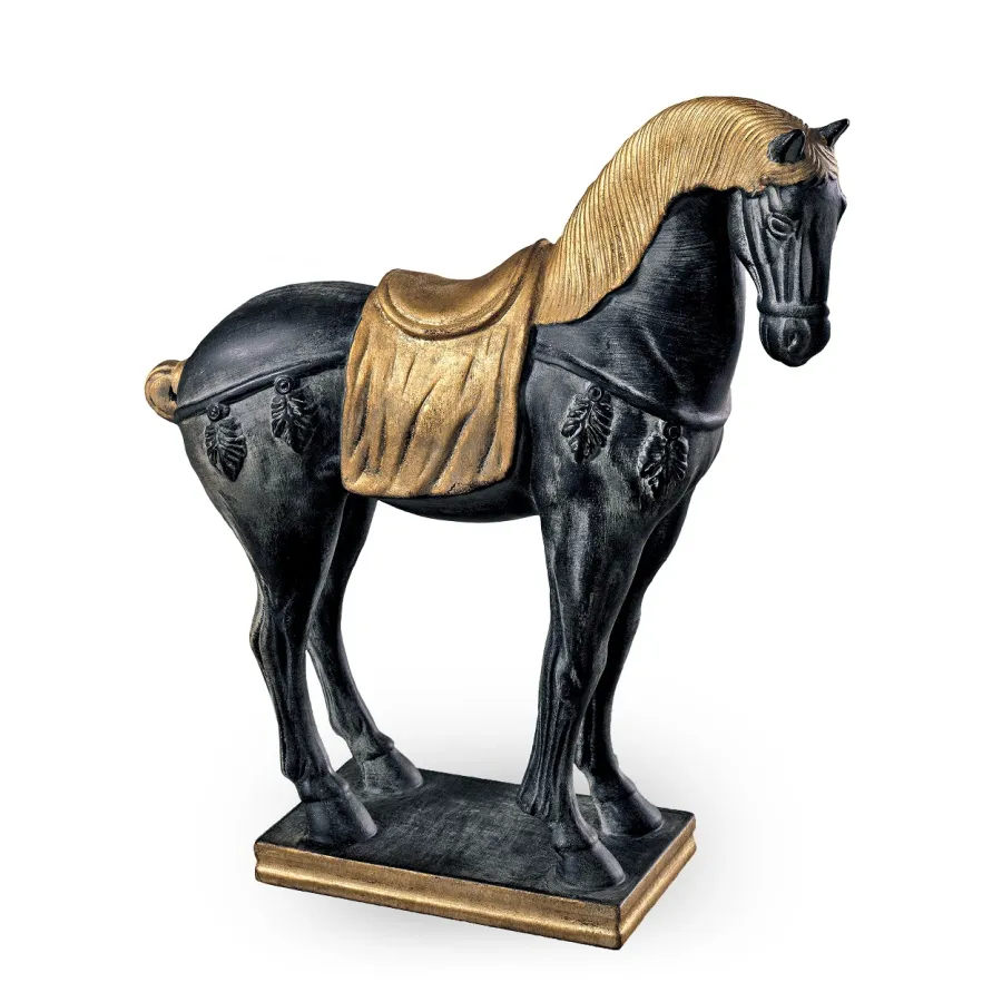obrazek 1 Genialny włoski koń ceramiczny H.40xL.37xP.10 cm