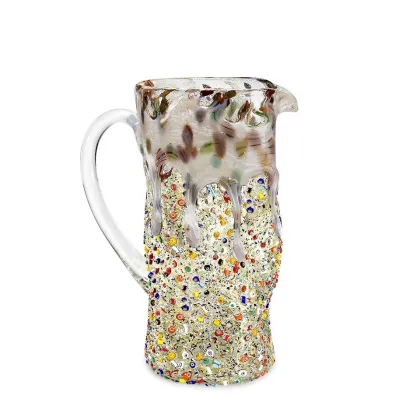 Zdjęcie Włoski kolorowy dzbanek ze szkła murano (25 cm)