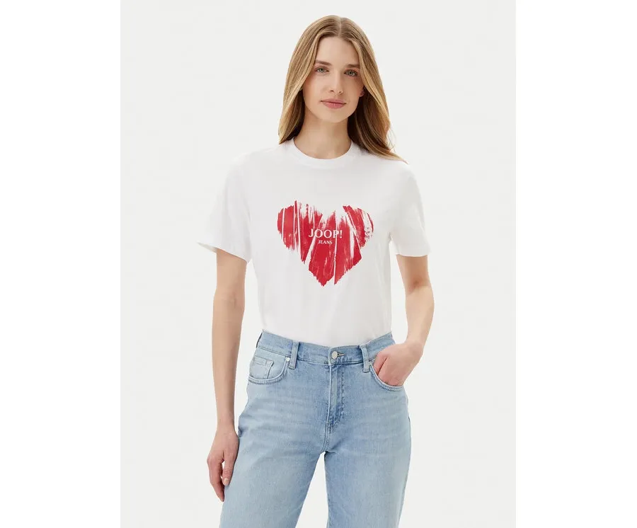 obrazek 1 JOOP! Jeans T-Shirt Tessa 30046948 Biały Regular Fit
