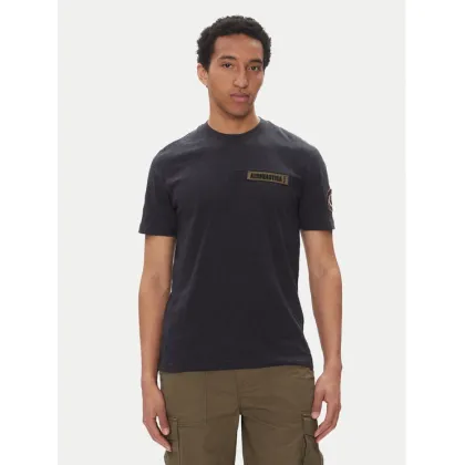 Zdjęcie Aeronautica Militare T-Shirt 251TS2425J680 Granatowy Regular Fit