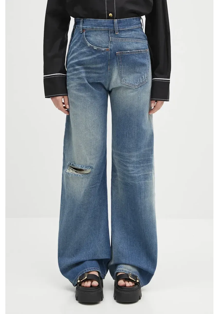 obrazek 1 MM6 Maison Margiela jeansy damskie high waist S52LA0243