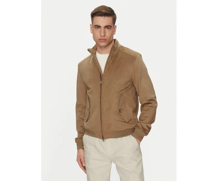 obrazek 1 Geox Kurtka z imitacji skóry Blainey M5520P T3196 F5265 Beżowy Regular Fit