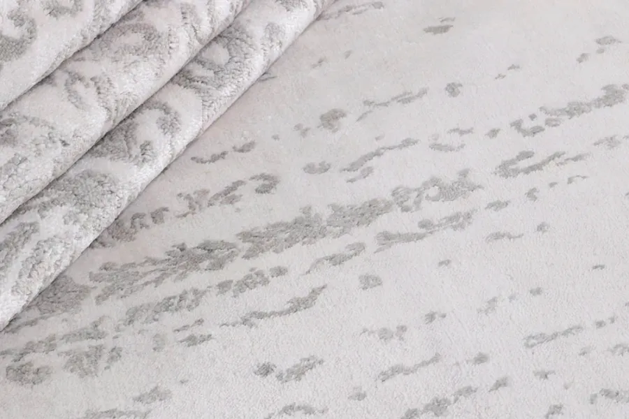picture 3 Elegant white-gray exclusive 3D carpet - DAMASK 7092