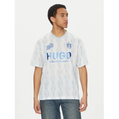 Zdjęcie HUGO T-Shirt Notbal 50536080 Biały Oversize