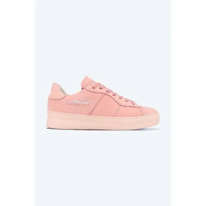Zdjęcie Filling Pieces sneakersy zamszowe Low Plain Court kolor różowy 42227271888-PINK