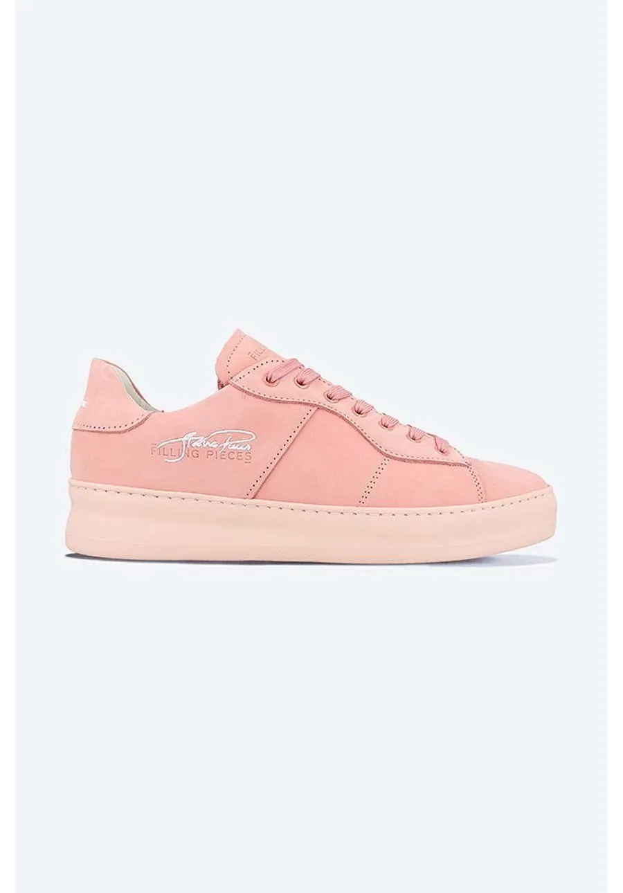 obrazek 1 Filling Pieces sneakersy zamszowe Low Plain Court kolor różowy 42227271888-PINK