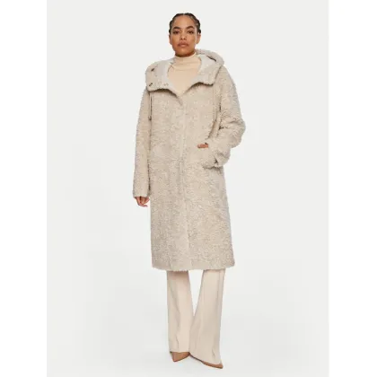 Zdjęcie Luisa Spagnoli Kożuch Serra 541290 Beżowy Oversize