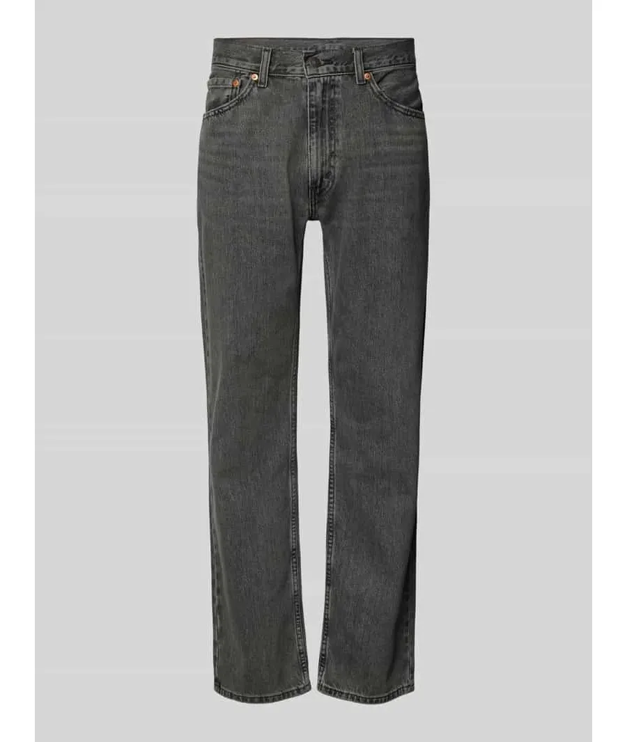 obrazek 1 Jeansy o kroju relaxed straight fit z 5 kieszeniami