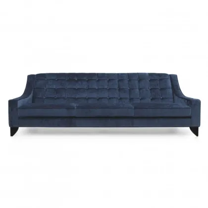 Zdjęcie Granatowa wygodna sofa w stylu nowoczesnym - Sevensedie