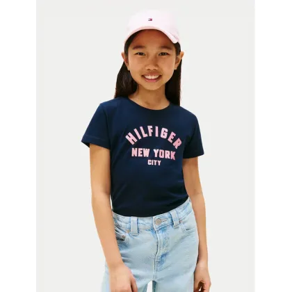 Zdjęcie Tommy Hilfiger T-Shirt Graphic KG0KG08813 Granatowy Regular Fit