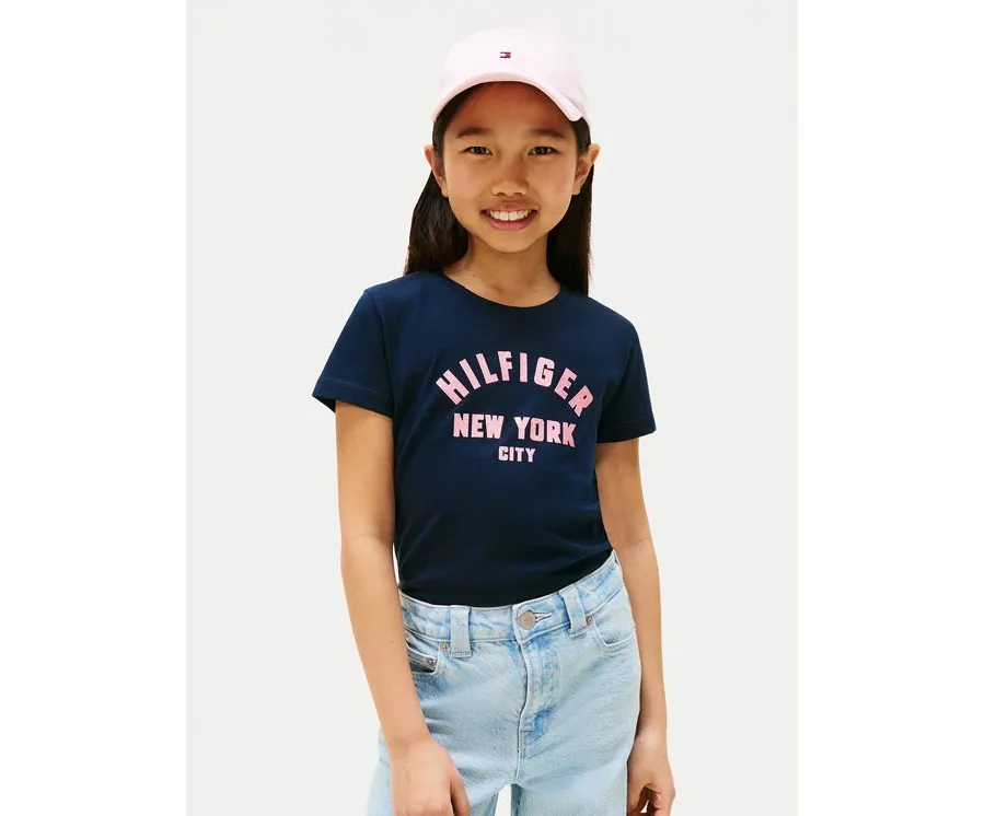 obrazek 1 Tommy Hilfiger T-Shirt Graphic KG0KG08813 Granatowy Regular Fit