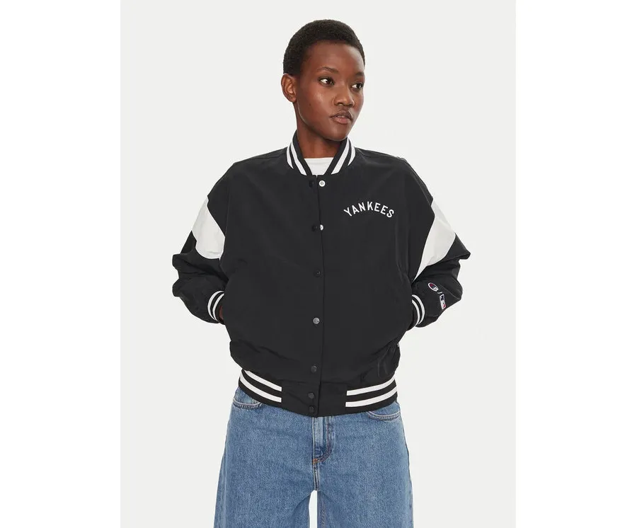 obrazek 1 Champion Kurtka bomber Yankees 116470 Czarny Loose Fit