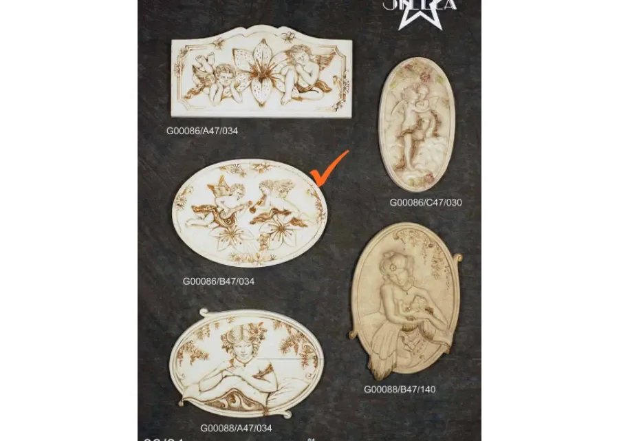 obrazek 1 Owalna dekoracja ceramiczna do wnętrz