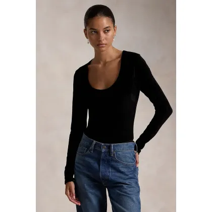 Zdjęcie Polo Ralph Lauren body damskie kolor czarny 211947942