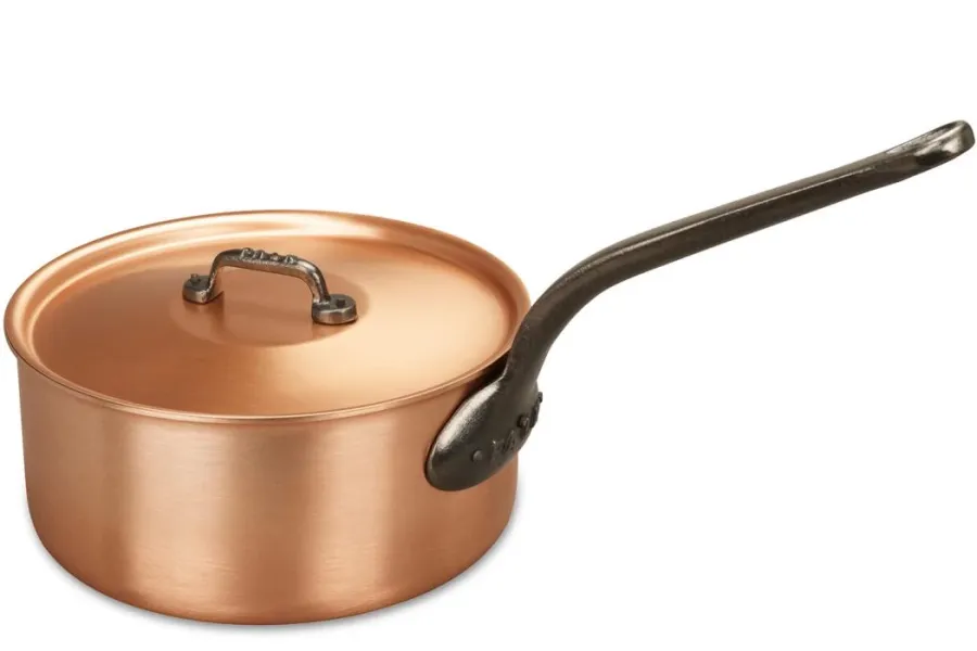 obrazek 3 Miedziany rondel 24 cm z żeliwną rączką