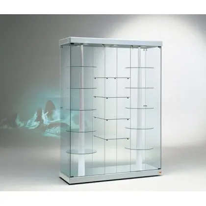 Picture Large classic shop window with rotating shelves